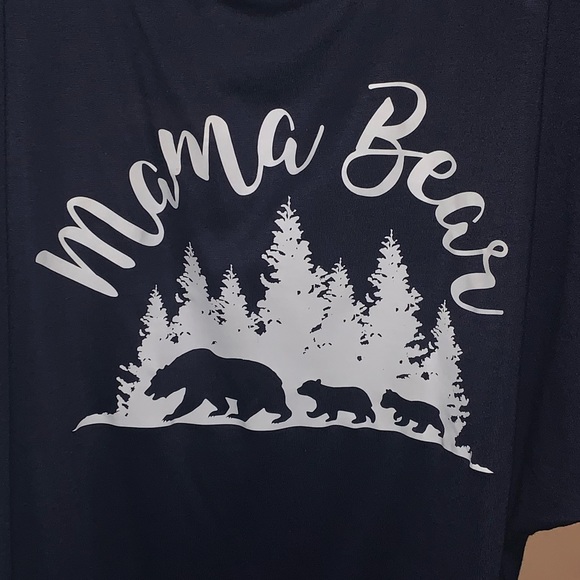 MAMA BEAR Shirt - Navy Blue size 2XL - Picture 4 of 6